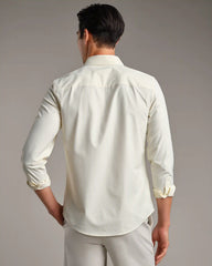 State of Mind Shirt - Slim Fit -- Yellow Dawn Wide Stripe