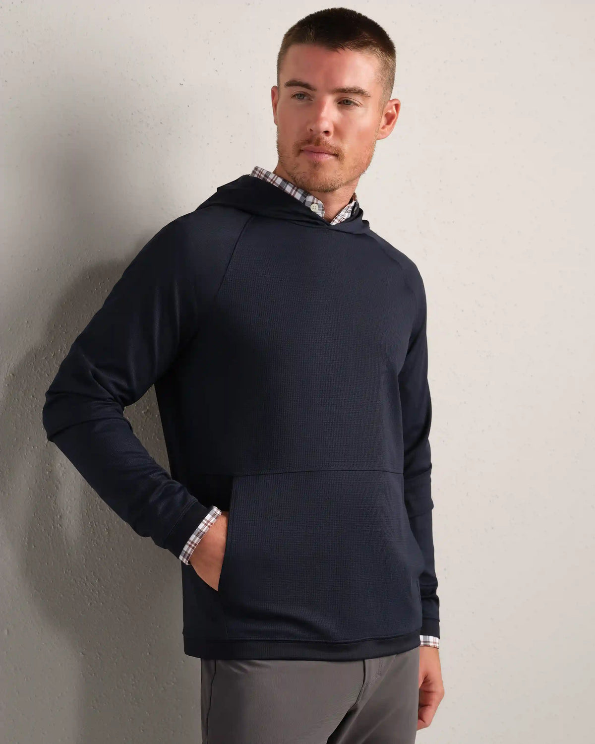 [OFFLINE] Waffle Tech Hoodie -- True Navy