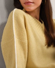 Westside V-Neck Sweater -- Golden Flax